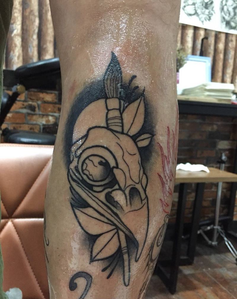 New school纹身图片