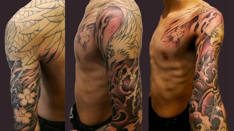 大鹏鸟纹身图片