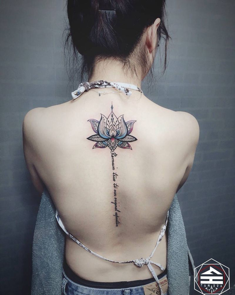 又是一朵后背莲花