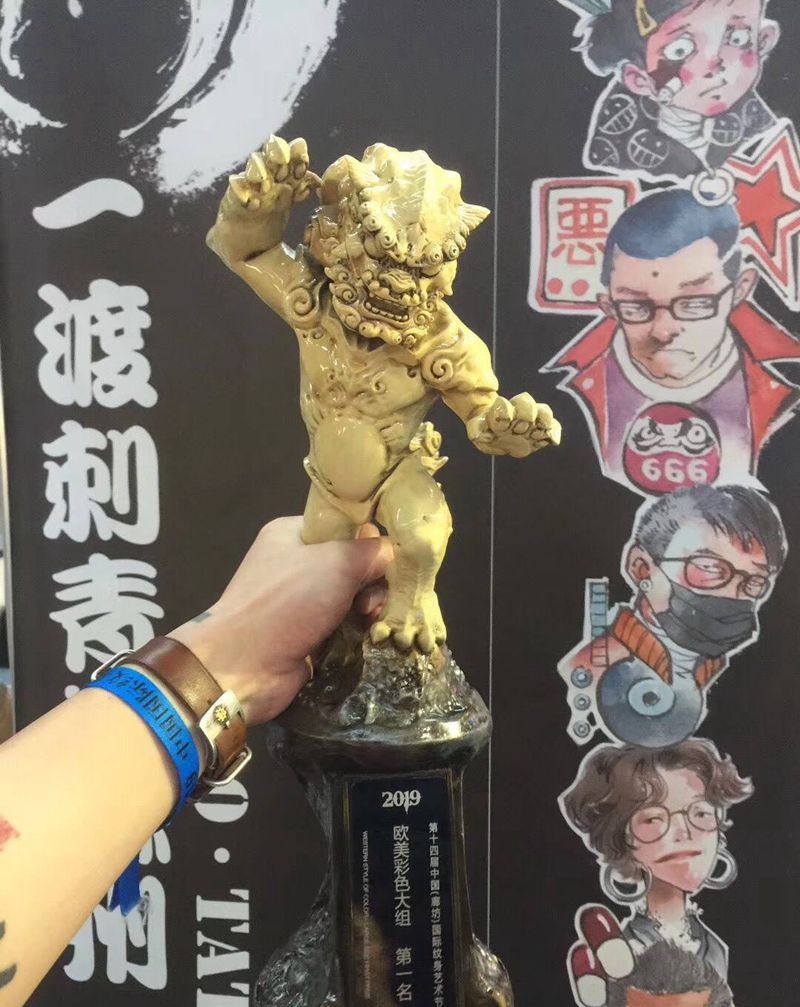 2019廊坊欧美彩色大组第一名纹身图片