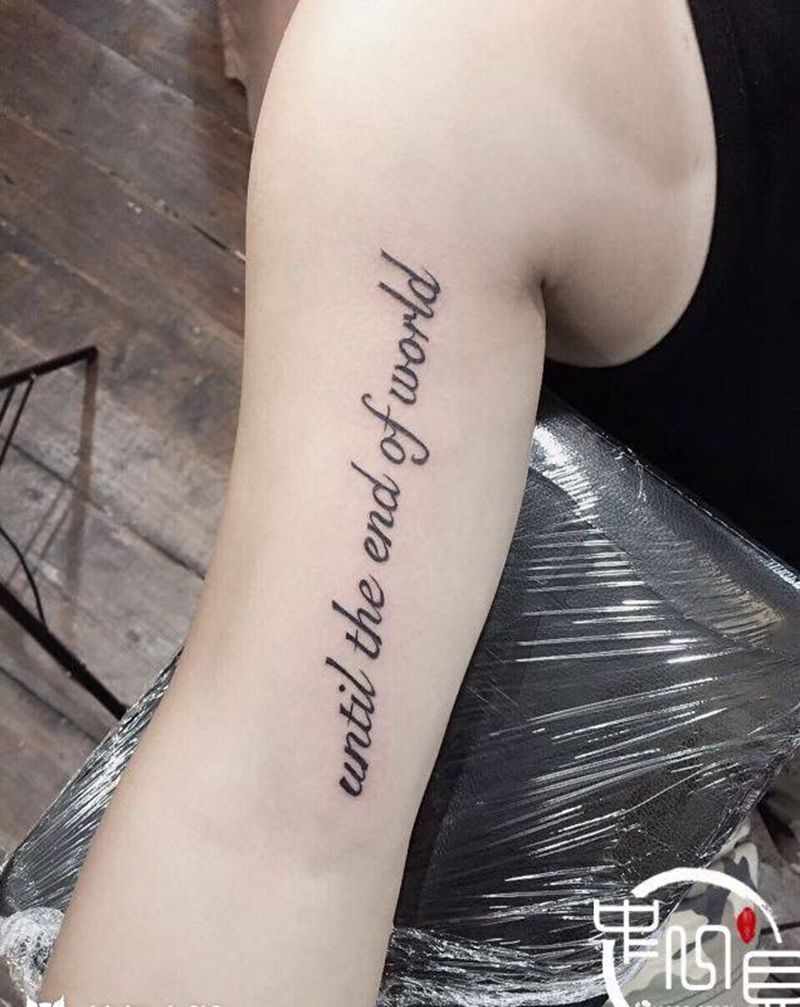 英文纹身图片_手臂纹身图案