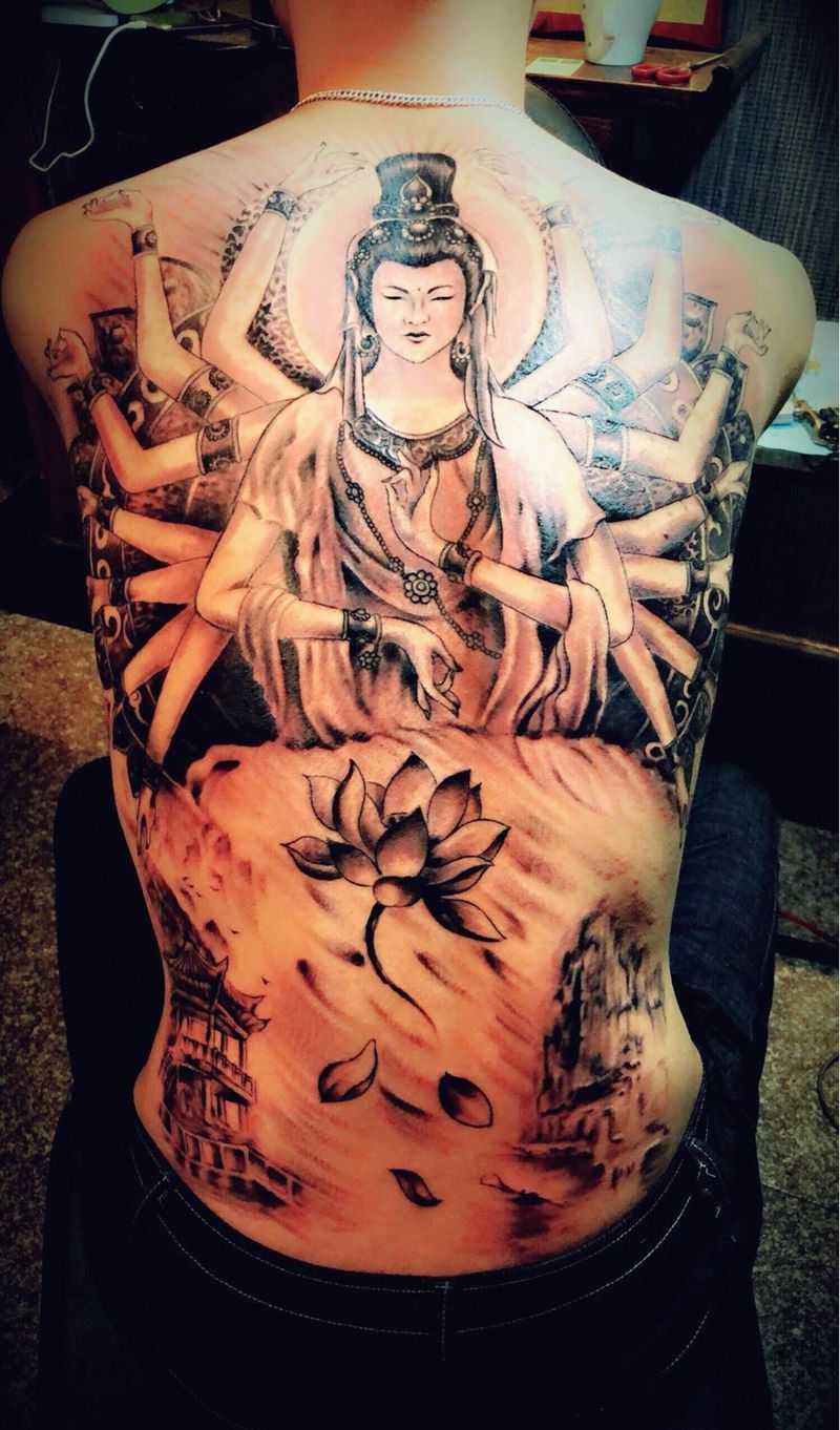 千手观音纹身图片