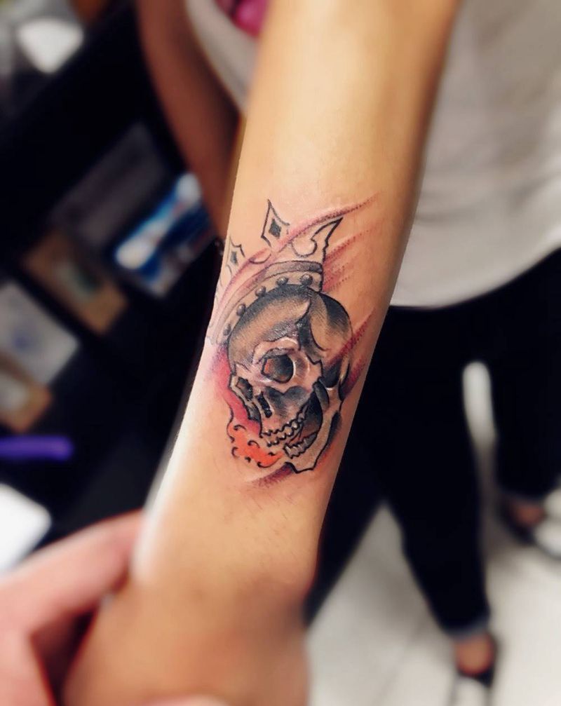 骷髅纹身图片