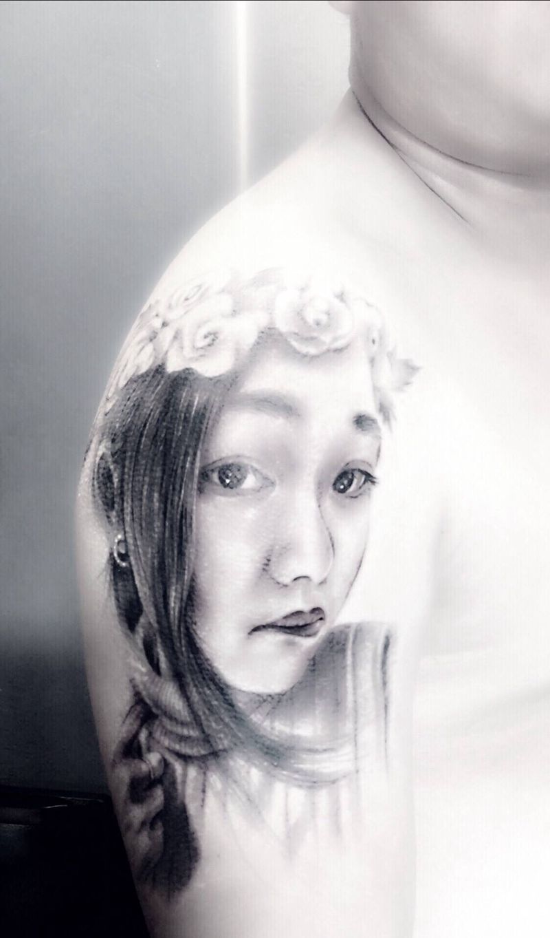 肖像纹身图片_手臂纹身图案