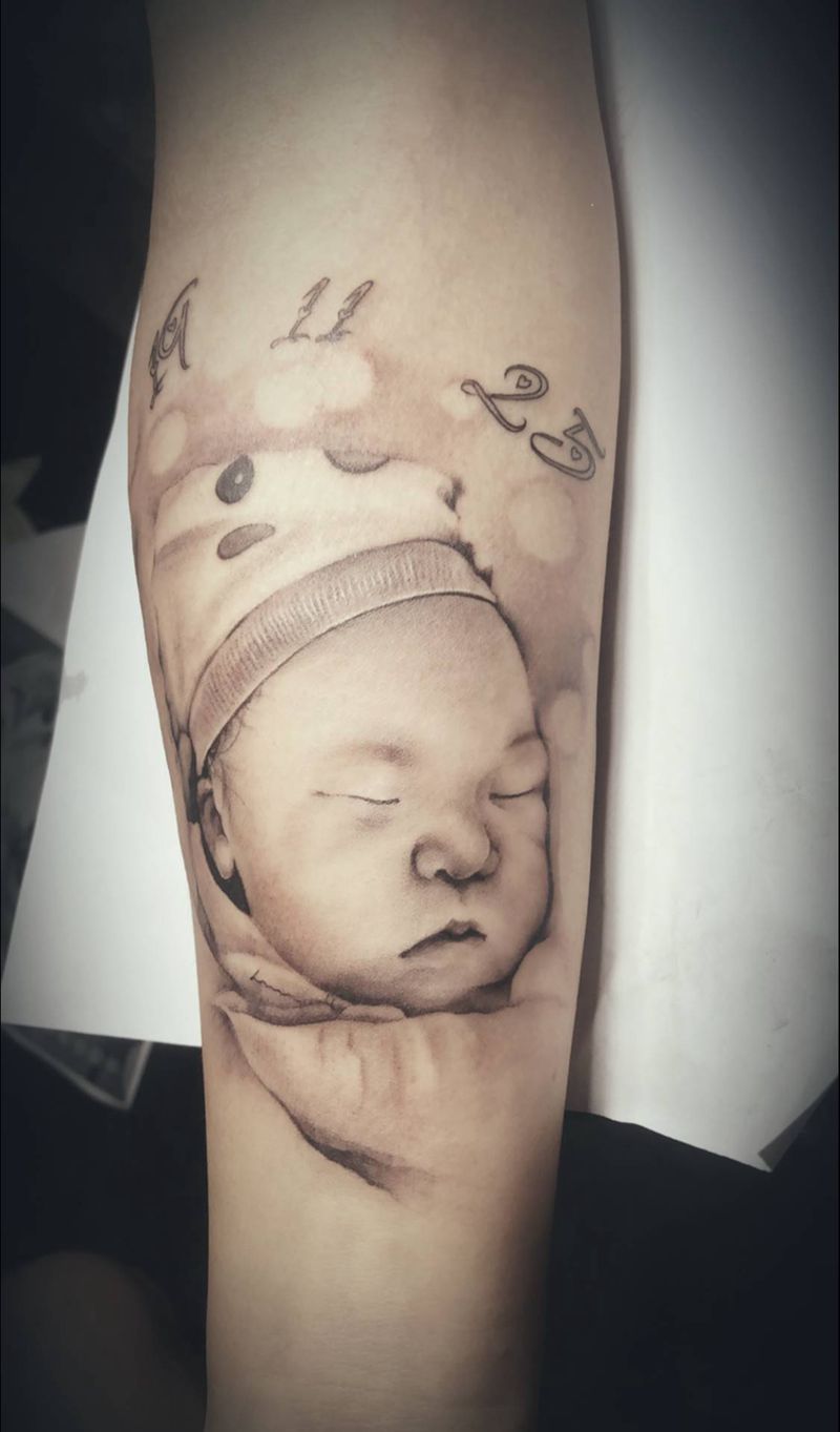 肖像纹身图片_手臂纹身图案