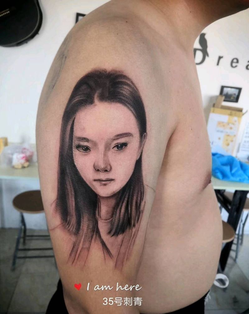 对老婆的爱纹身图片_手臂纹身图案