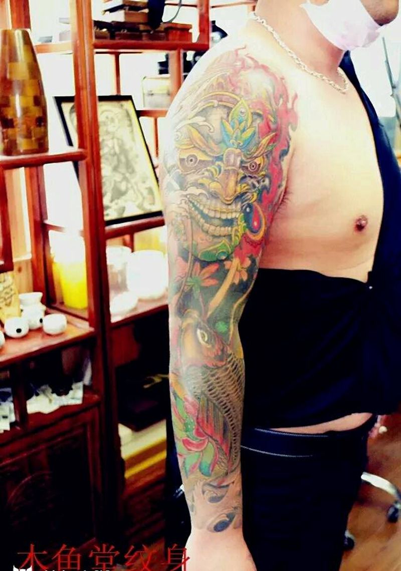 吉祥臂纹身图片