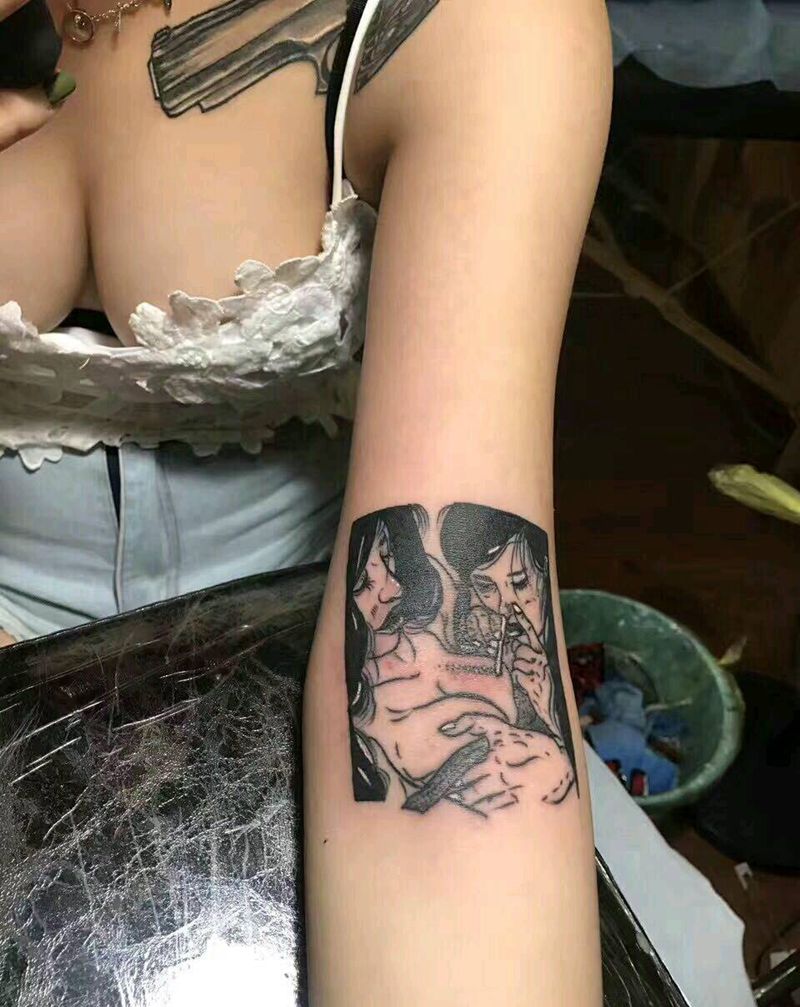 小清新纹身图片