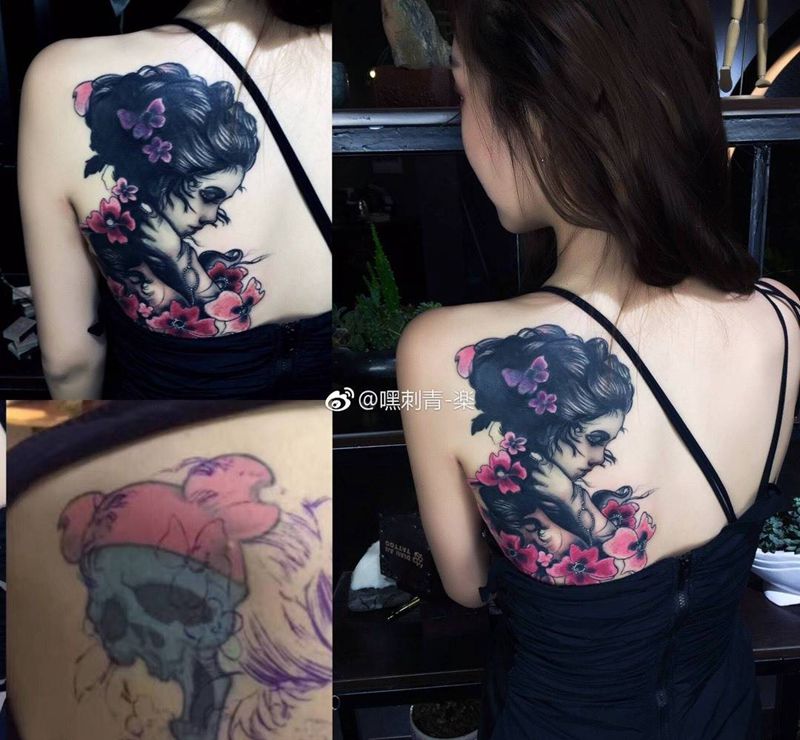覆盖纹身图片_人物成品欧美纹身图案