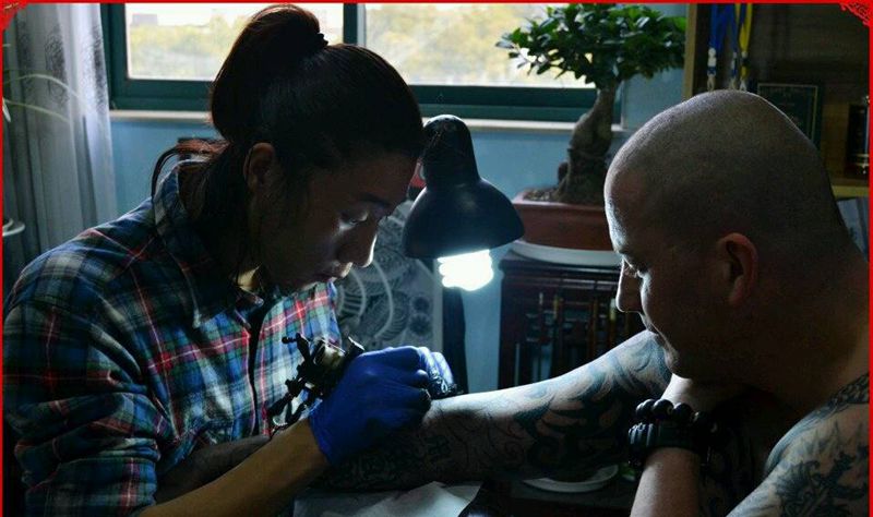 花臂图腾纹身图片