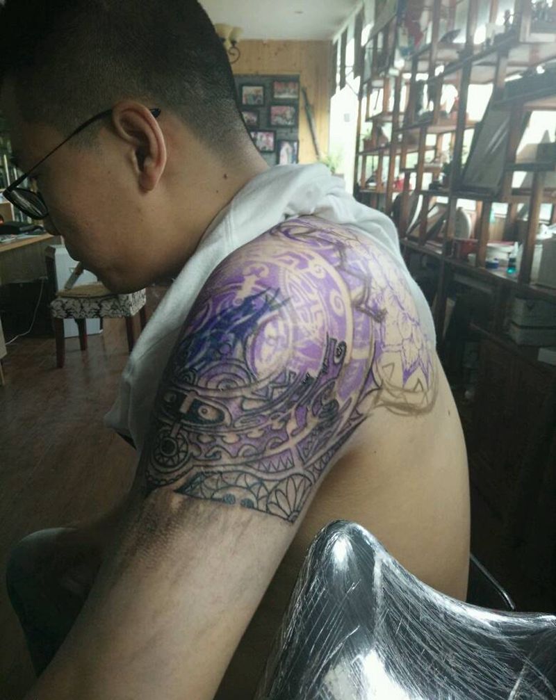 玛雅图滕纹身图片