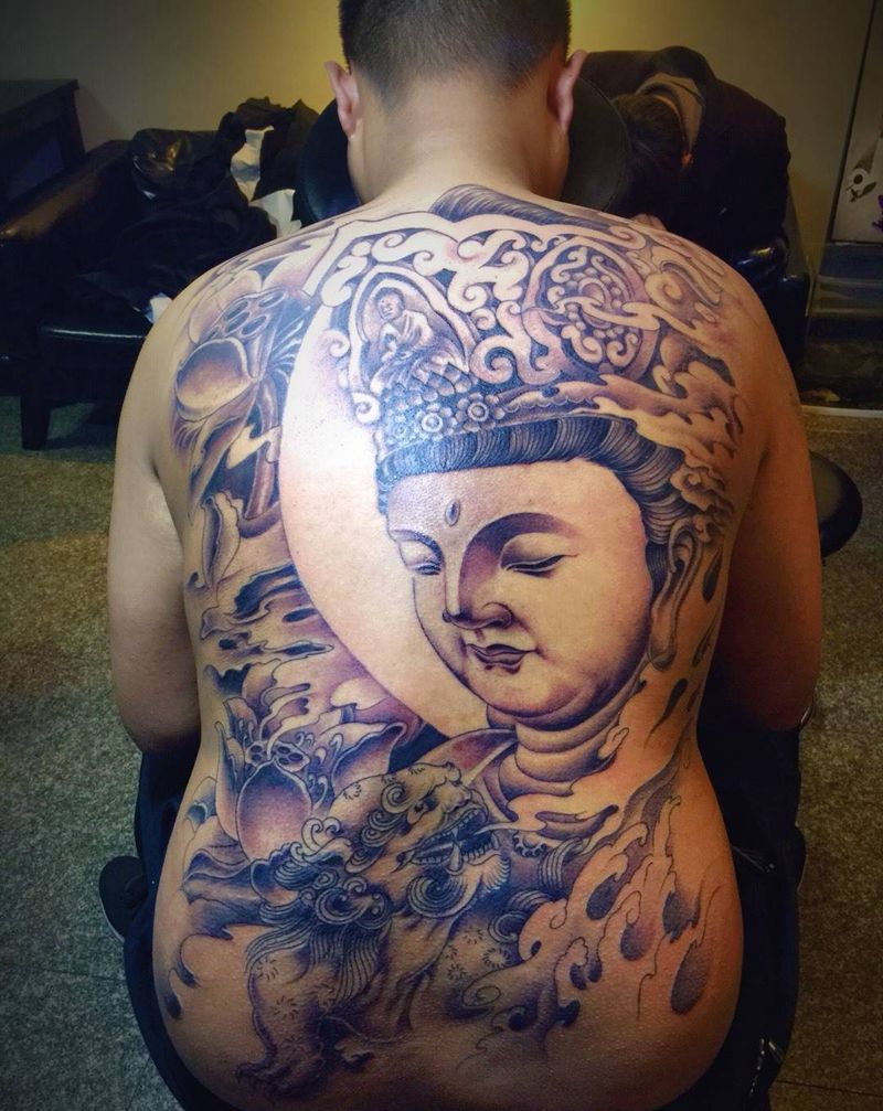 佛纹身图片