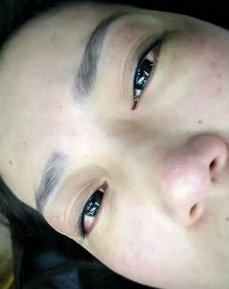 美瞳线纹身图片