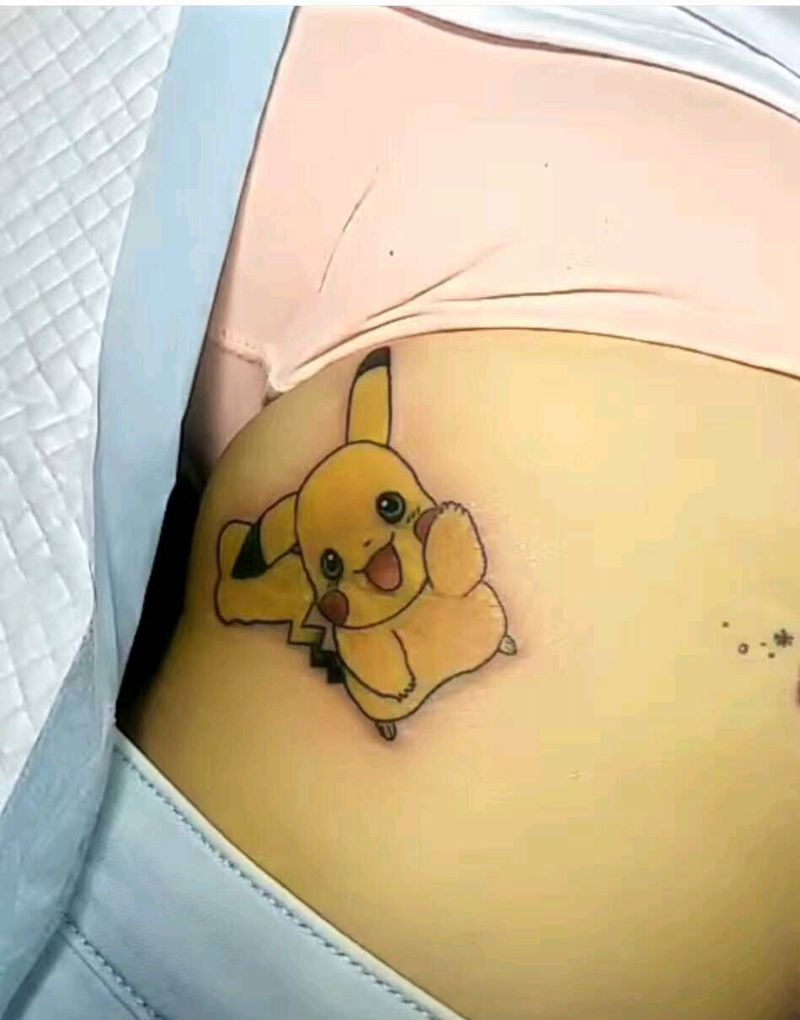 比卡丘纹身图片