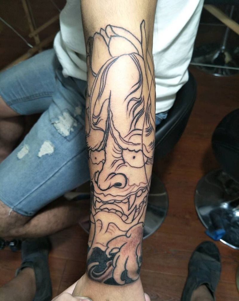 包小臂未完成 下次继续纹身图片