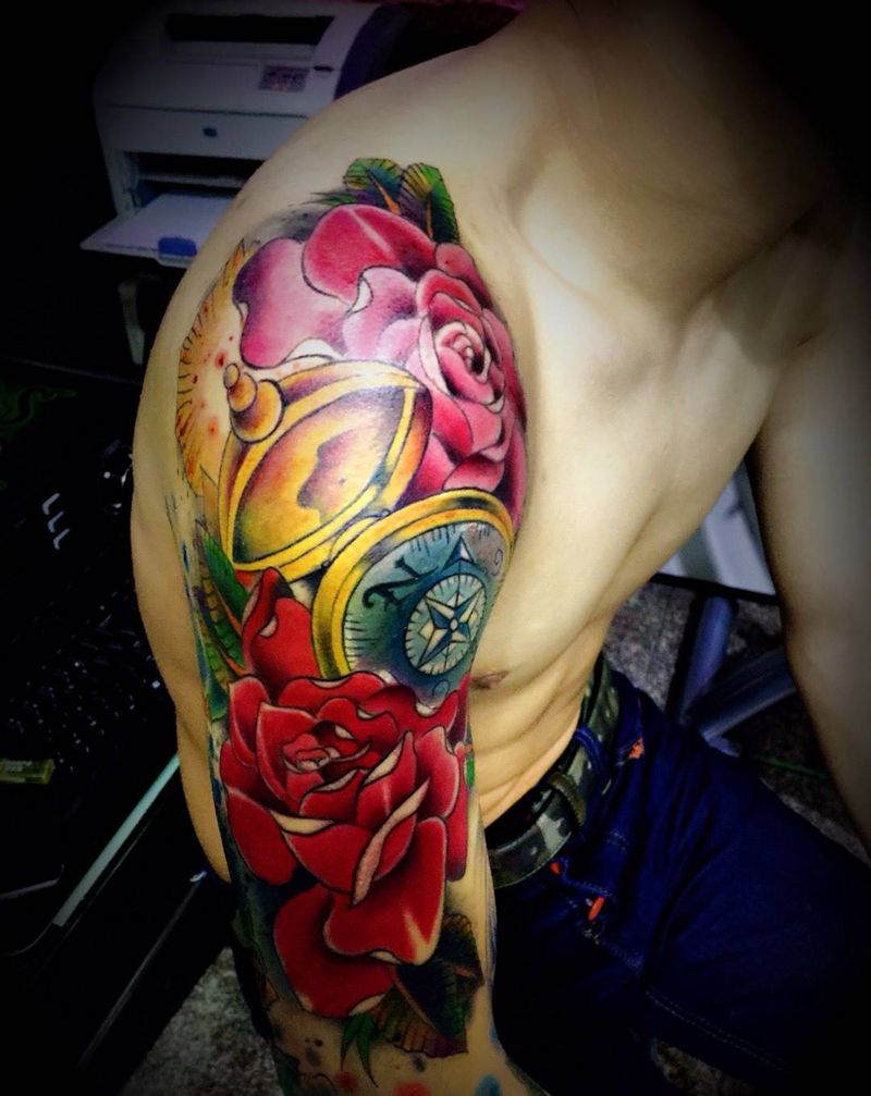 欧美包臂纹身图片