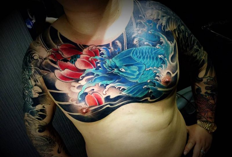 遮盖前 遮盖后纹身图片