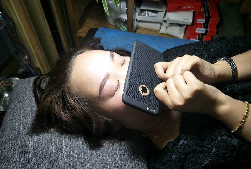 雾眉完成纹身图片