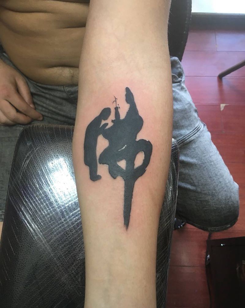 象形佛纹身图片