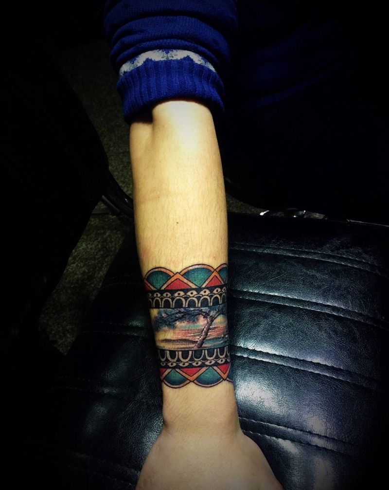 遮盖疤痕纹身图片