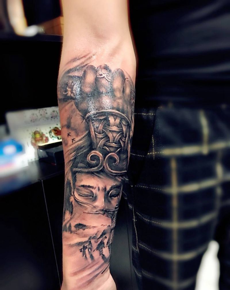 小臂 至尊宝纹身图片