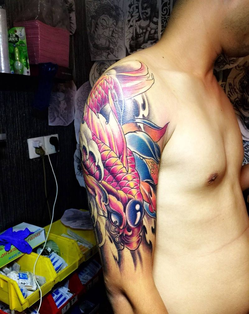 大臂鱼纹身图片