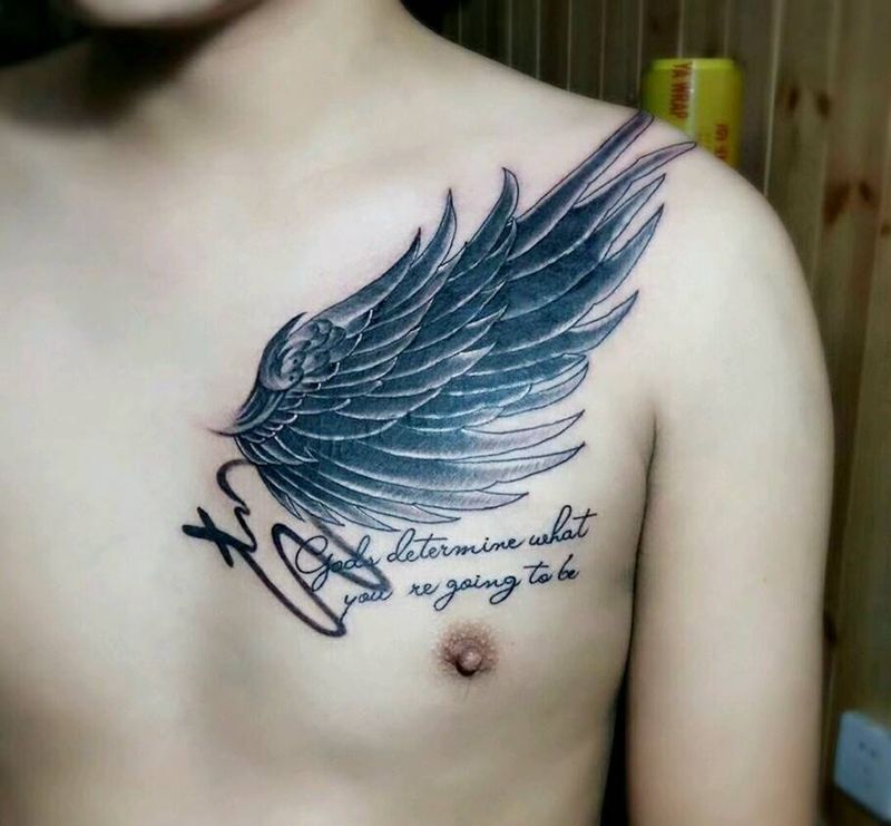 字母遮盖字母纹身图片