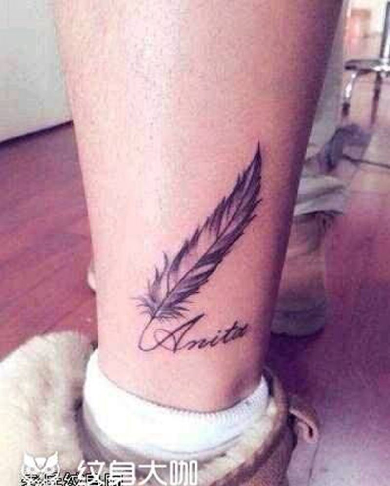 羽毛纹身图片