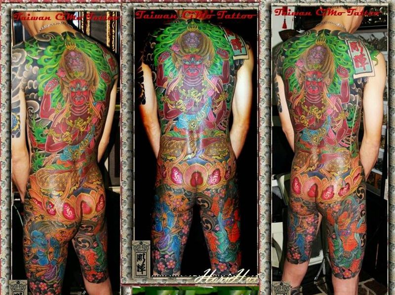 刺魔彫暉刺青:愛染明王纹身图片