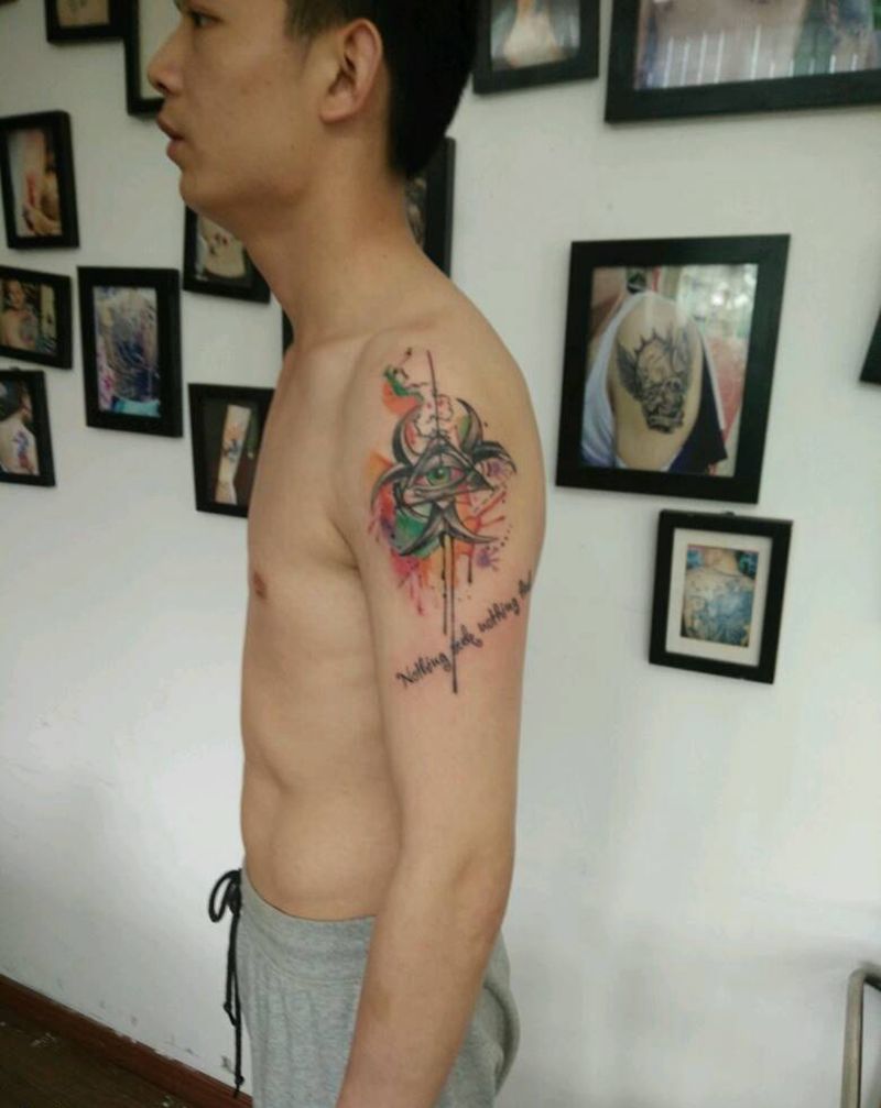 智慧眼纹身图片