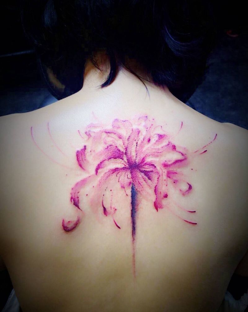 彼岸花纹身图片