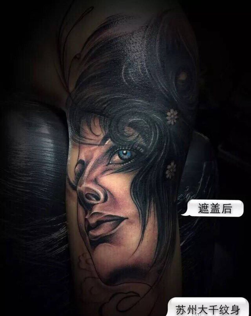 遮盖！纹身图片