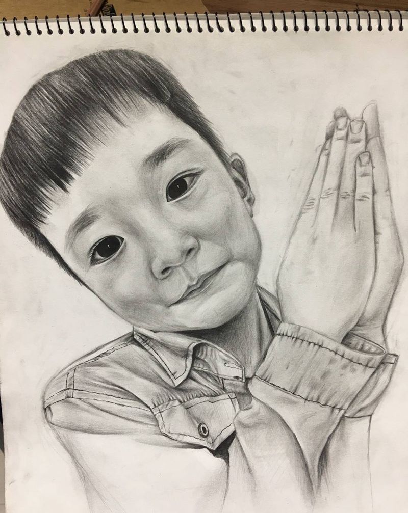 画纹身图片_成品人物传统写实习俗国画肖像清新纹身图案