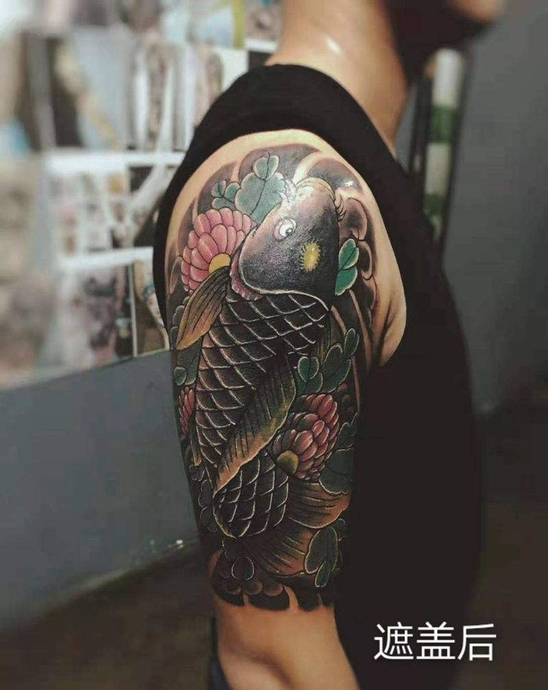 遮盖作业纹身图片_手臂老传统纹身图案