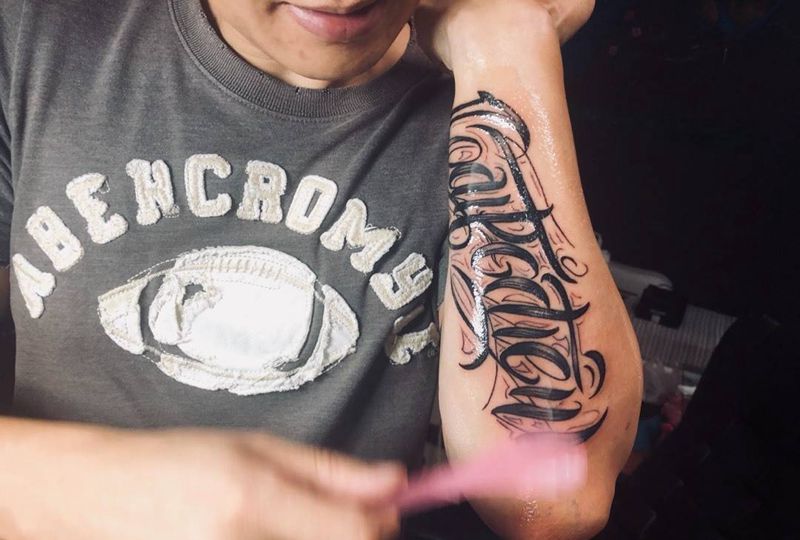 花体纹身图片_成品纹身图案