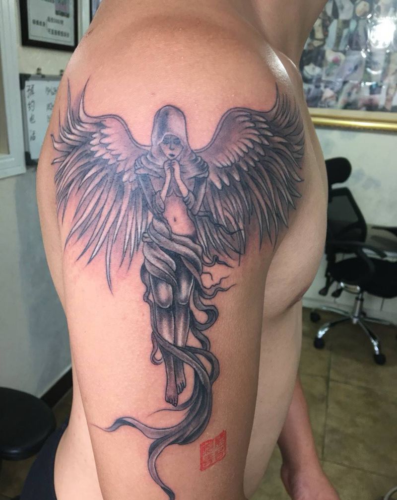天使纹身图片