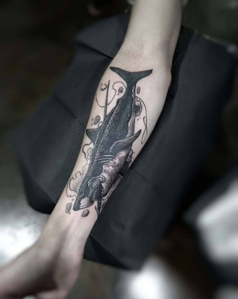 遮盖作品纹身图片_手臂欧美写实纹身图案