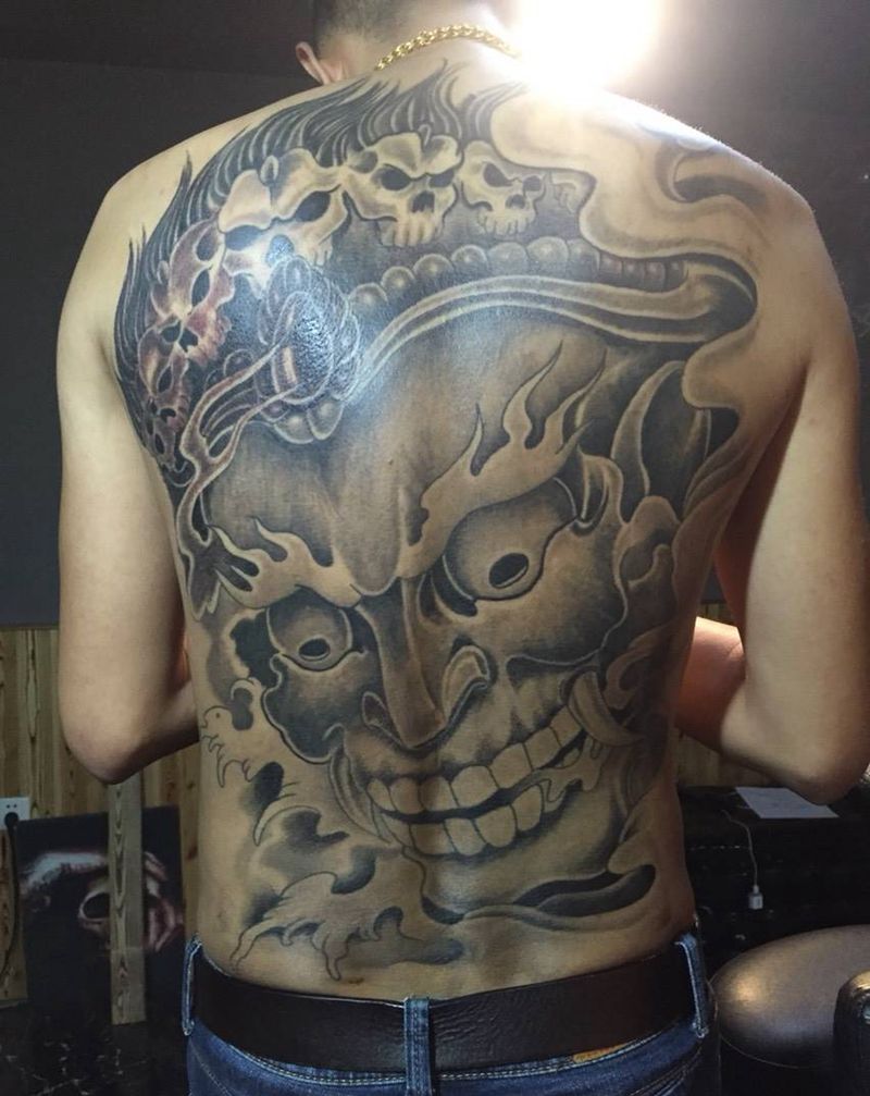 背部纹身图片_成品纹身图案