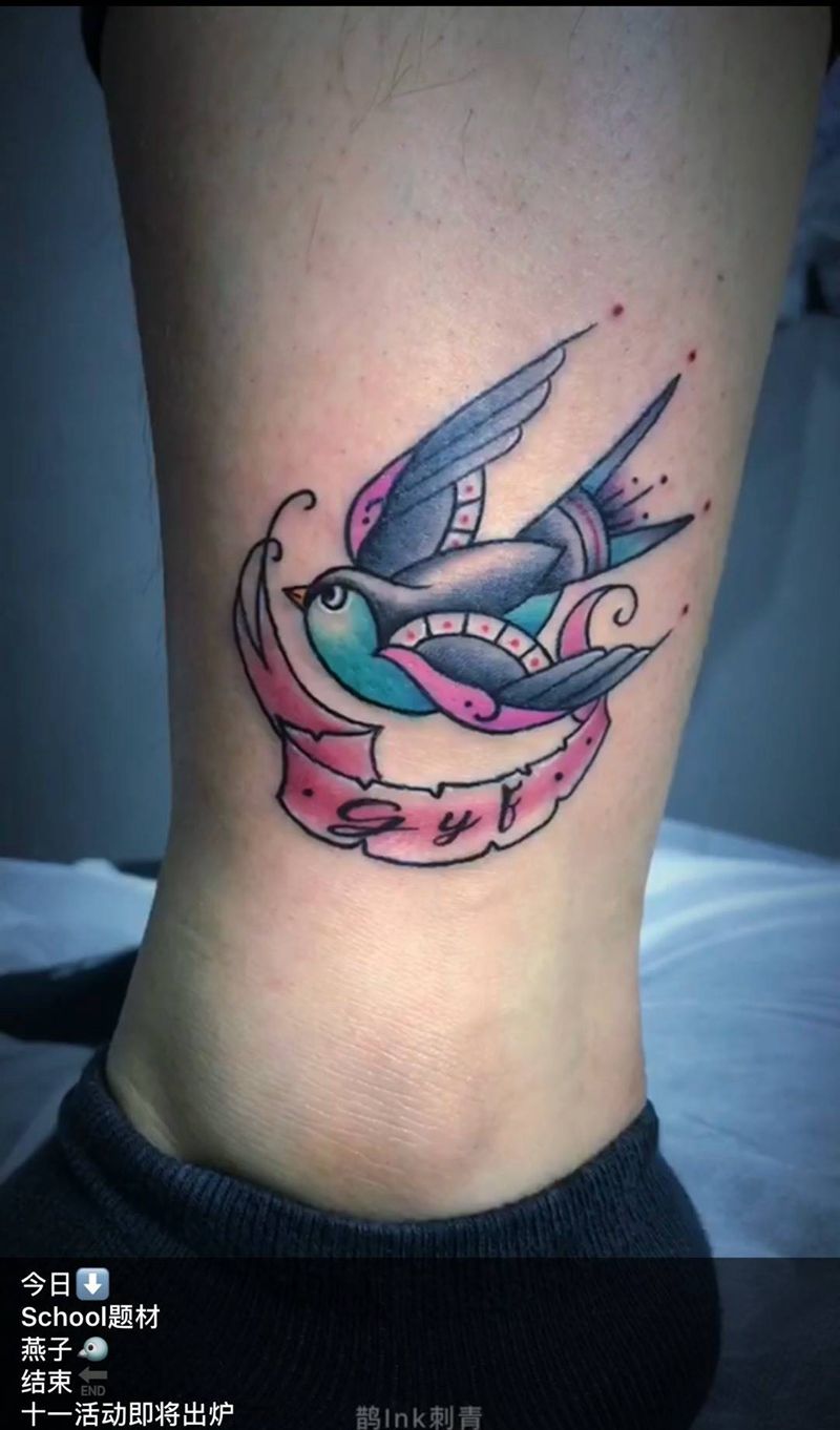 燕子纹身图片