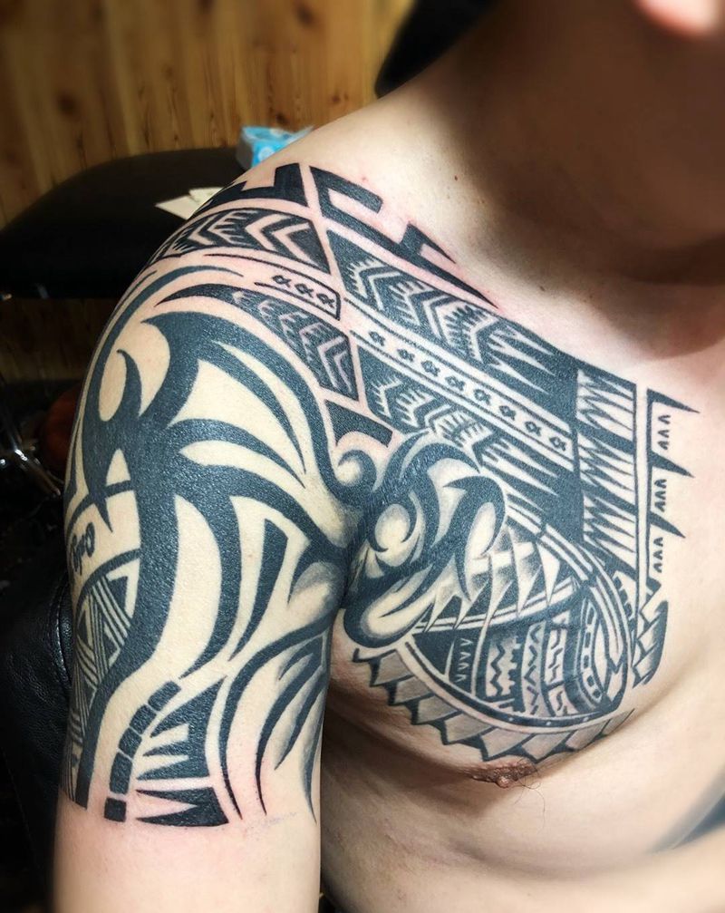 玛雅图腾添加纹身图片