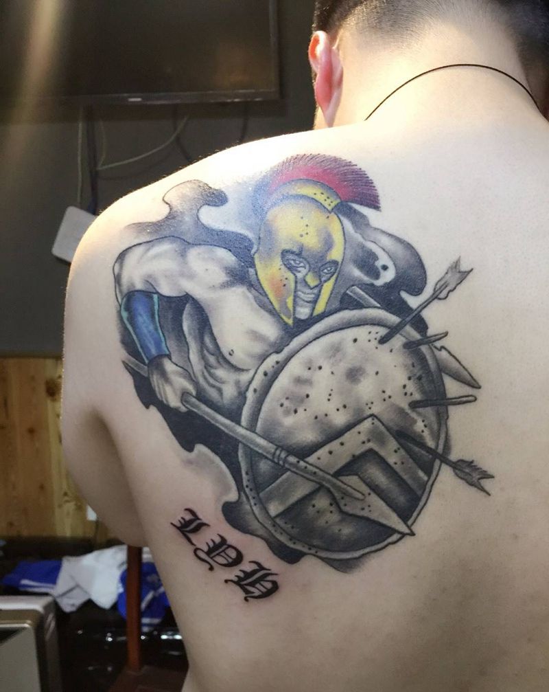 后背小图纹身图片