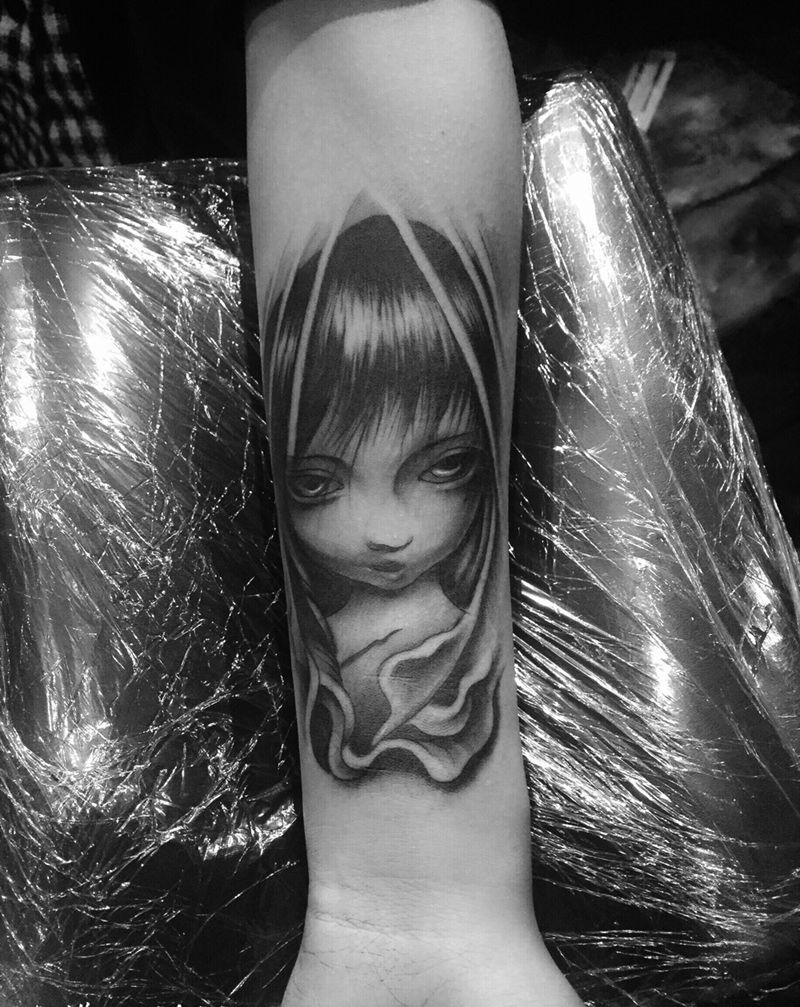 小鬼娃纹身图片