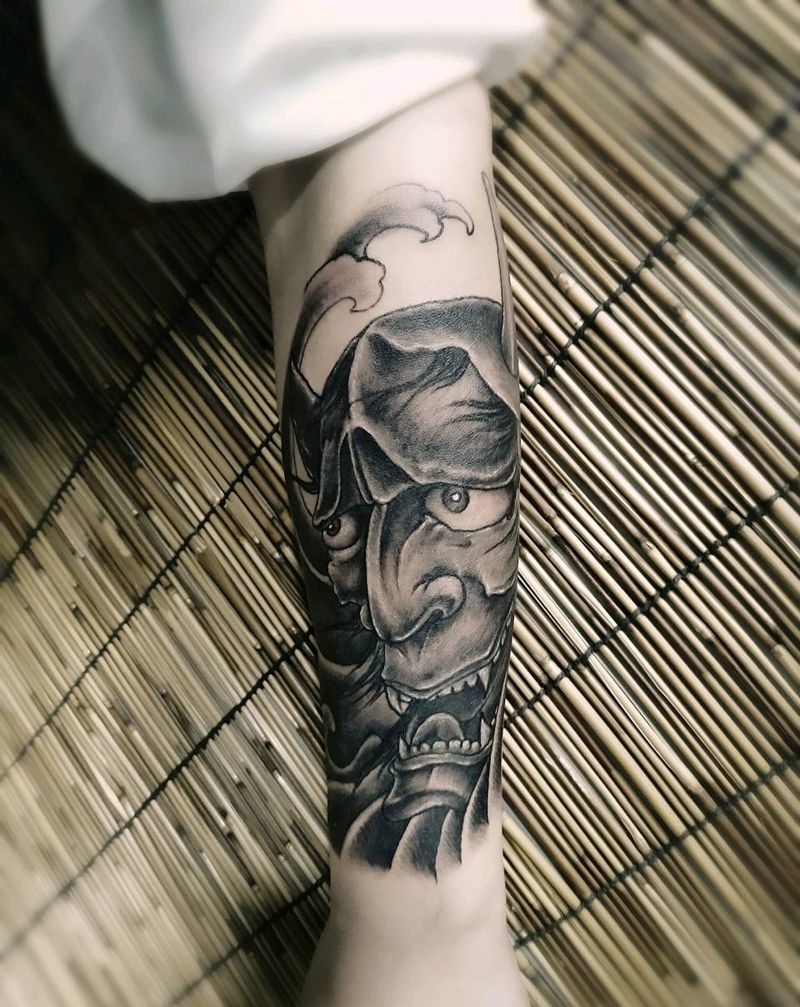 完美遮盖   谢谢信任纹身图片