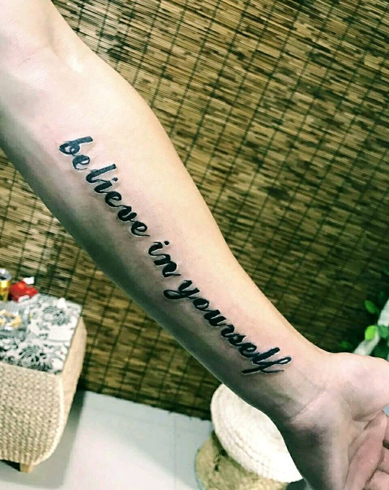 相信记几纹身图片