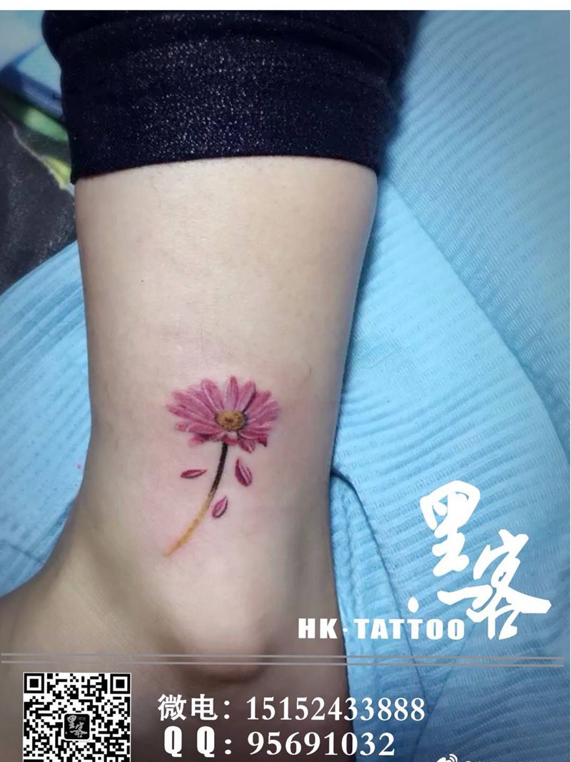 小清新花朵纹身图片