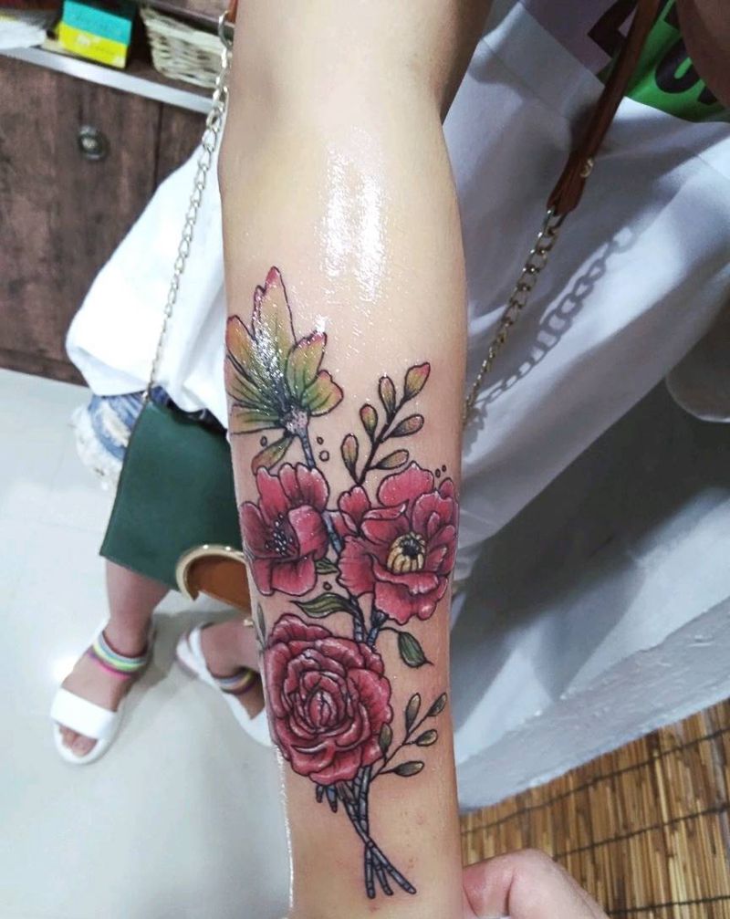 小花花纹身图片