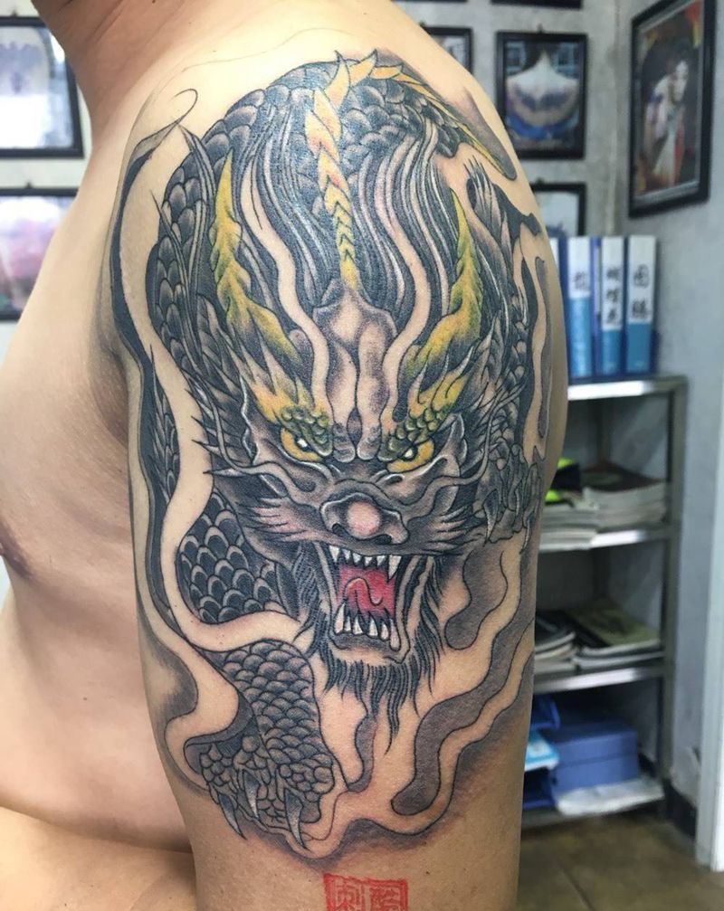 麒麟纹身图案纹身图片