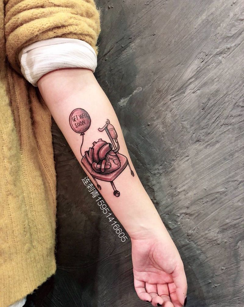 get well soon纹身图片_手臂纹身图案
