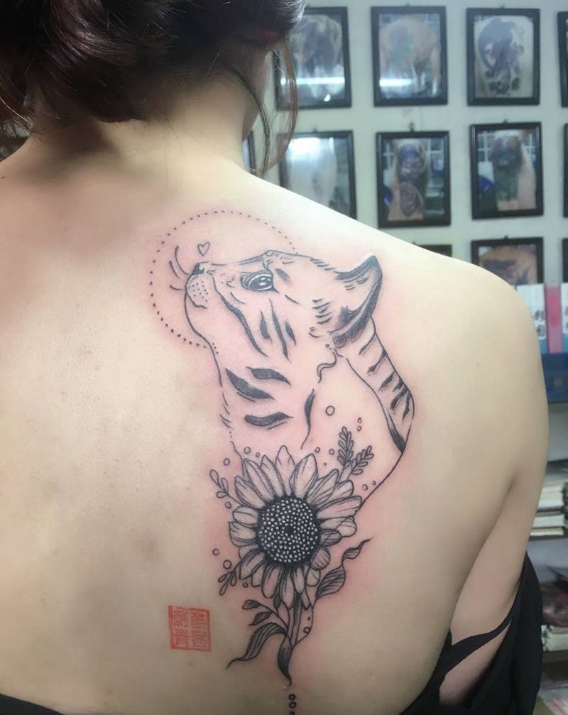 小猫纹身图案纹身图片