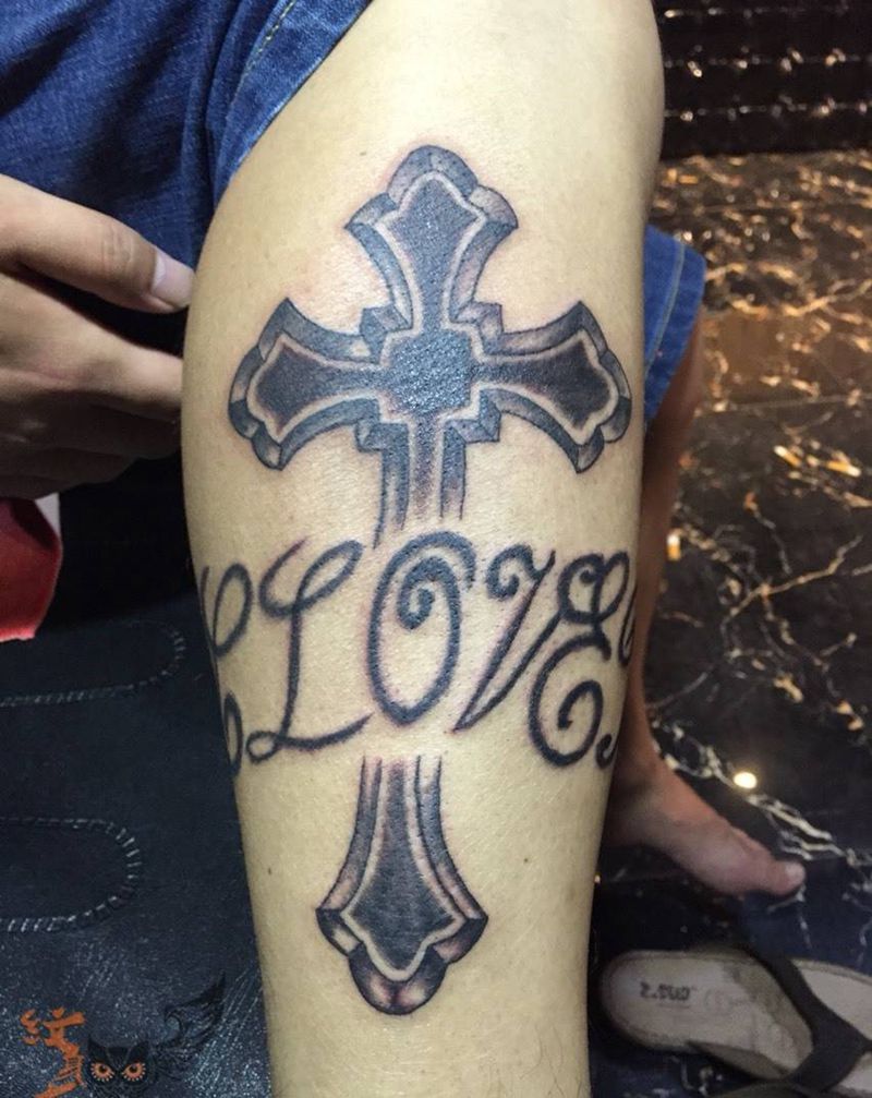 兄弟纹纹身图片_成品手稿脚部清新习俗几何字符图腾原创纹身图案